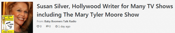 Susan silver baby boomer talk radio